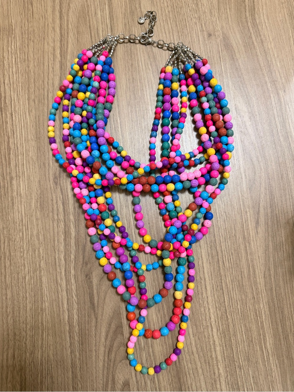 Sassy Jones Multicolor Beaded Layered Necklace
